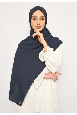 Pasmina Saina Lasercut Dusty Navy